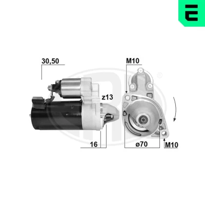 Bilde av ERA 220868A Starter 12 2,5 13 MERCEDES BENZ: Sprinter 3.5 T Minibuss, Flatvogn lastebil/Chassis, E Klasse modell