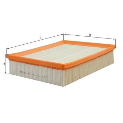 Bilde av MAHLE ORIGINAL LX 821 Luftfilter 57,3 203 261,5 Filterinnsats