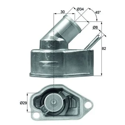 Bilde av MAHLE ORIGINAL TI 10 92 Termostat med tetning OPEL: Calibra A, Astra H Caravan, Vectra A Sedan