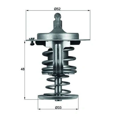 Bilde av MAHLE ORIGINAL TX 82 80D Termostat 80 52 med tetning TOYOTA: Aygo, Yaris II Hatchback, I DAIHATSU: Sirion
