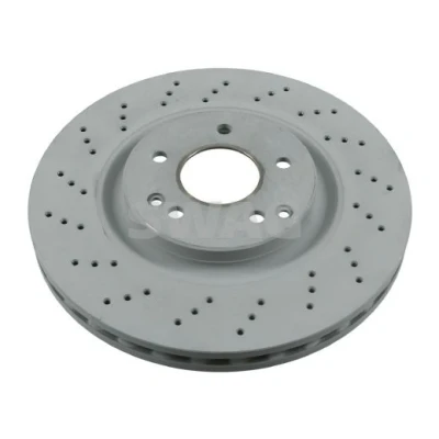 Bilde av SWAG 10 92 6107 Bremseskiver framaksel 330 28 5 112 perforert / ventilert belagt MERCEDES BENZ: C Klasse Sedan, T modell, CLK Coupé