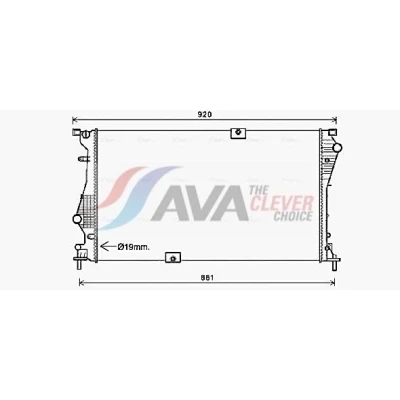 Bilde av PRASCO RTA2601 Radiator Aluminium 780 470 34, 26 Kjøleribber satt sammen mekanisk OPEL: Vivaro A Combi