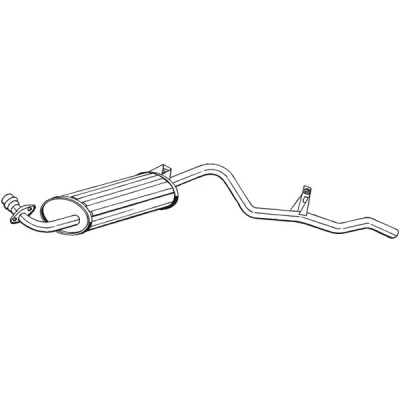Bilde av sluttlyddemper, mitsubishi pajero i, canvas top MB313490, MB376490, MB376580, MB577058, MB577361