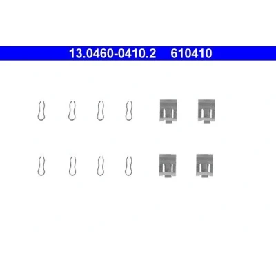 Bilde av ATE 13.0460 0410.2 Tibehørsett, skivebremse belegg Skivebrems FIAT: Panda I Hatchback