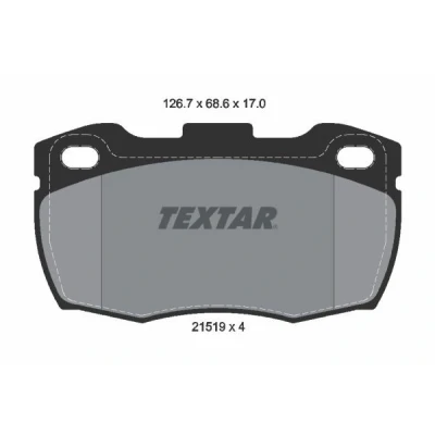 Bilde av TEXTAR 2151902 Bremseklosser ikke klargjort for slitasjeindikator LAND ROVER: Defender Pick up, SUV