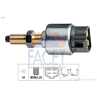 Bilde av FACET 7.1044 bremselysbryter mekanisk M10x1,25 Made in Italy OE Equivalent KIA: SORENTO 1, SSANGYONG: Rexton / 2