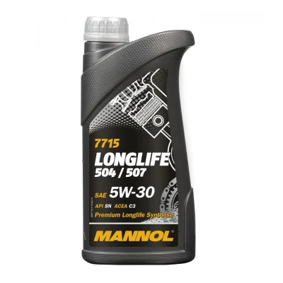 Bilde av Mannol Longlife 504/507 5W 30 1l Motorolje MN7715 1 VOLKSWAGEN: Transporter 5, Amarok Pick up, Passat B7 Variant, BMW: X3, 5 Touring