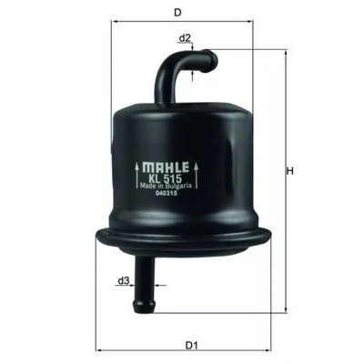 Bilde av MAHLE ORIGINAL KL 515 Drivstoffilter ledningsfilter 8 8,0 SUZUKI: Liana Hatchback