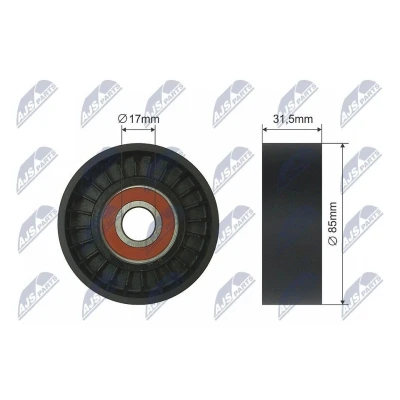 Bilde av Strammerull, kilerem med ribber, nissan patrol gr wagon v, terrano ii, 117502W200, 11750 2W200, 117502W201, 2W201, 117502W202, 117