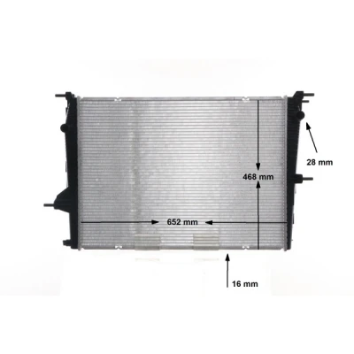 Bilde av MAHLE ORIGINAL CR 1197 000S Radiator 650 468 16 Kjøleribber loddet