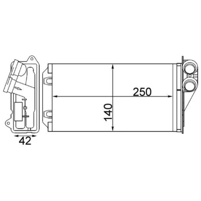 Bilde av MAHLE ORIGINAL AH 245 000S Varmeveksler