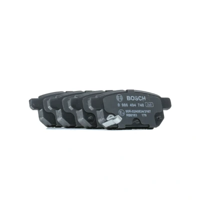 Bilde av BOSCH 0 986 494 748 Bremseklosser Low Metallic med integrert slitasjevarselkontakt, akustisk slitasjevarsel SUZUKI: SX4 II S Cross, Vitara IV SUV