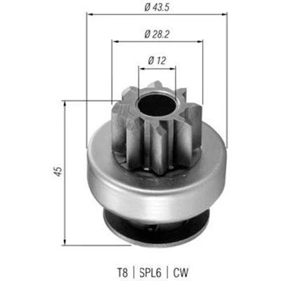 Bilde av MAGNETI MARELLI 940113020362 Lite tannhjul, starter
