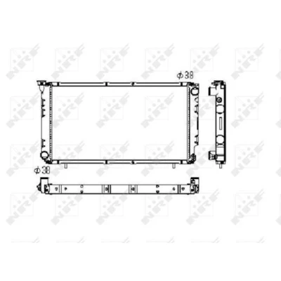 Bilde av NRF 506671 Radiator Aluminium 670 358 16 Kjøleribber loddet SUBARU: LEGACY 1