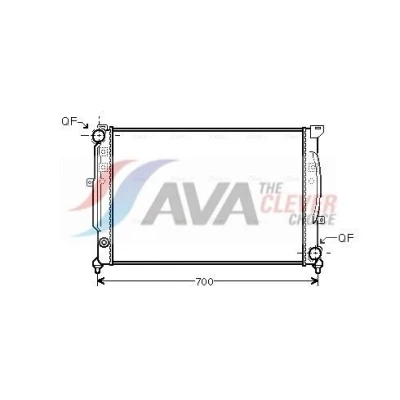 Bilde av PRASCO AIA2124 Radiator Aluminium 630 396 32 med hurtigkoplinger Kjøleribber satt sammen mekanisk AUDI: A6 C4 Avant, A4 B5 C5 Sedan
