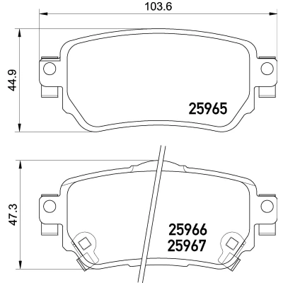 Bilde av Bremseklosser sett BREMBO P 56 098E