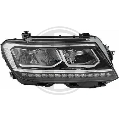 Bilde av DIEDERICHS 2256984 Frontlykter høyre LED 12V for høyrekjøring VOLKSWAGEN: Tiguan I