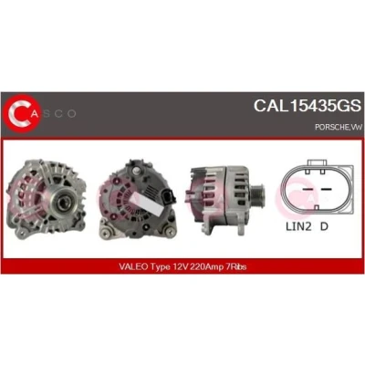 Bilde av CASCO CAL10221AS Dynamo 12V 120A VOLKSWAGEN: Golf 4, Bora Sedan, AUDI: A3 Hatchback