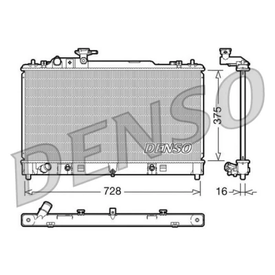Bilde av DENSO DRM44021 Radiator Aluminium 375 728 16 MAZDA: 6 Stasjonsvogn