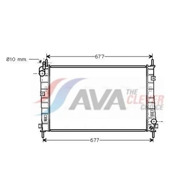 Bilde av PRASCO FDA2335 Radiator Aluminium 500 341 23 Kjøleribber satt sammen mekanisk