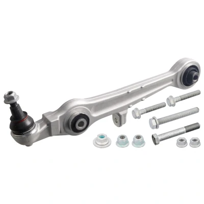 Bilde av FEBI BILSTEIN 40114 Bærebru med lager, mutter, skrue framaksel venstre, nede, foran, høyre Casterstag Aluminium AUDI: A6 C5 Avant