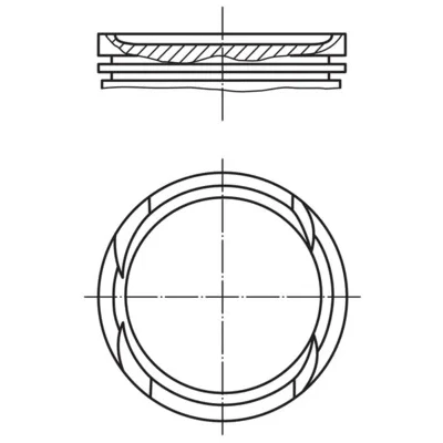 Bilde av MAHLE ORIGINAL 010 05 00 Motorstempel 72,0