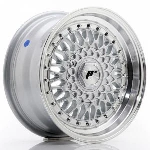 Bilde av Japan Racing JR9 Silver Machined LIP With Rivet Gold 9x16 4/100 ET20 B74.1