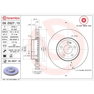 Bilde av BREMBO E 24 005 Sentral utrykker, clutch FORD: Transit Connect Mk1 Van, Focus 2 Kombi