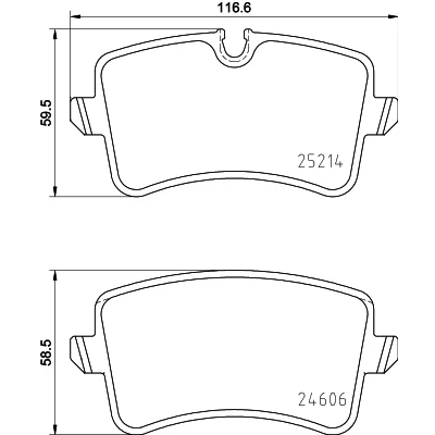 Bilde av HELLA 8DB 355 016 001 Bremseklosser inkl. slitasjevarselkontakt med tilbehør AUDI: A6 C7 Avant, A7 Sportback, Sedan