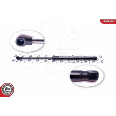 Bilde av Pneumatisk fjær, motorpanser, Foran, vw caddy minibus, minivan iii, skåp/stor limousine touran, 1T0823359, 1T0823359A
