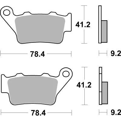 Bilde av BREMBO Off Road, Carbon Ceramic Bremseklosser 07BB02TT