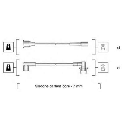 Bilde av MAGNETI MARELLI 941145230720 Pluggledninger VOLVO: 340 360 Hatchback