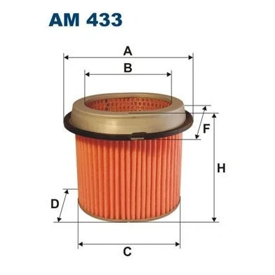 Bilde av FILTRON AM 433 Luftfilter 172 203, 149 Filterinnsats HYUNDAI: H 1 / Starex MPV, GALLOPER 2, SONATA 3, MITSUBISHI: PAJERO 1, Lancer 5 Limousine