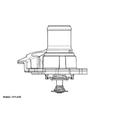 Bilde av WAHLER 3171.82D Termostat 82 med tetning FIAT: Ducato II Flatvogn lastebil/Chassis