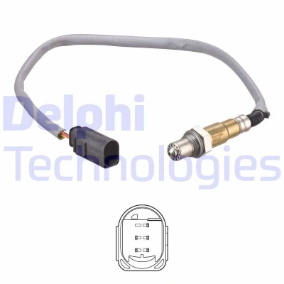 Bilde av DELPHI ES21281 12B1 Lambdasonde Bredbånd lambdasonde, oppvarmet MERCEDES BENZ: E Klasse T modell, Vito Minibuss, C Sedan