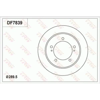 Bilde av TRW DF7839 Bremseskiver 289 10 5 139,7 fullt ut spraylakkert SUZUKI: Jimny SUV