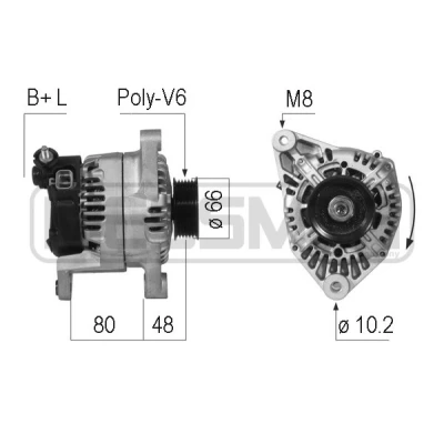 Bilde av Dynamo, nissan, 23100 0M810, 4B400, 4M610, 64J00, 64J02, 64J03, 64J04, 64J05, 64J10, 231
