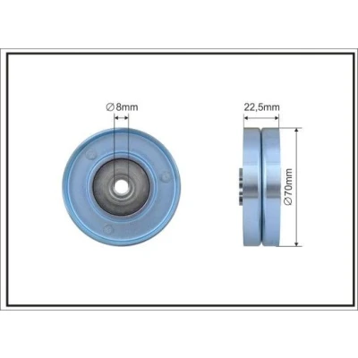 Bilde av Løpehjul, kilerem, bmw 3 [e46], touring 5 [e39], 7 [e38], x5 [e53], land rover range iii, 1128 2 247 435