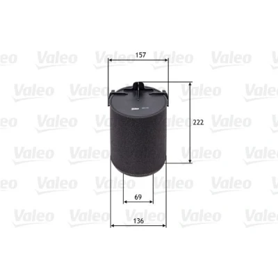 Bilde av VALEO 585742 Luftfilter 221 157 Filterinnsats VOLKSWAGEN: Passat B6 Sedan, Caddy 3, GOLF 6, AUDI: A3 Sportback, Hatchback