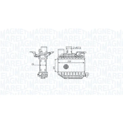 Bilde av MAGNETI MARELLI 351319205310 Ladeluftkjøler TOYOTA: Corolla IX Hatchback, Station Wagon, Avensis Verso