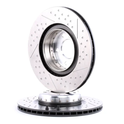 Bilde av BREMBO TWO PIECE DISCS LINE 09.C400.13 Bremseskiver 345 24 5 innvendig ventilert, slisset / perforert, todelt bremseskive belagt høy karbon med skruer