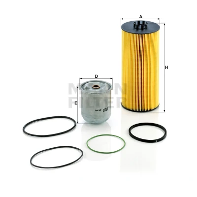 Bilde av MANN FILTER SP 2041 2 x Oljefilter med tetning Filterinnsats