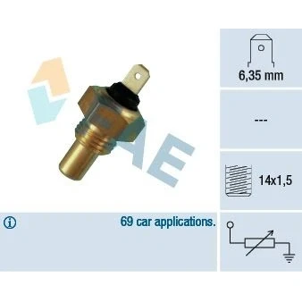 Bilde av FAE 31460 Kjølevæsketemperatursensor ALFA ROMEO: 164, 33 Hatchback