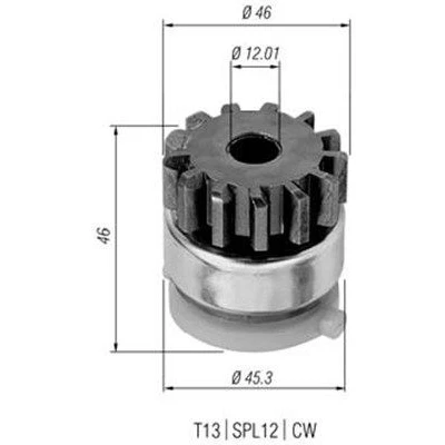 Bilde av MAGNETI MARELLI 940113020294 Lite tannhjul, starter
