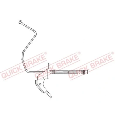 Bilde av Bremseslange, Ytre, Venstre bakaksel, opel,vauxhall, 13116133, 13334947, 5562249, 562178