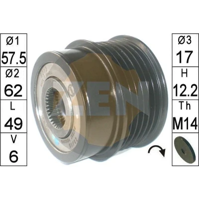 Bilde av ERA ZN6013 Frihjul Dynamo JEEP: WRANGLER 3