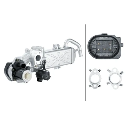 Bilde av HELLA 6NU 358 167 001 Eksosreturmodul med tetning, EGR kjøler ventil VOLKSWAGEN: Polo V Hatchback, Tiguan I, Caddy 3, AUDI: A3 Sportback