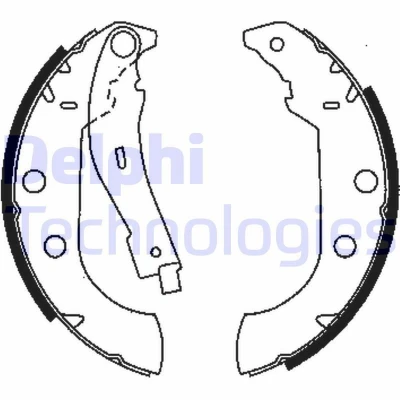 Bilde av DELPHI LS1833 Bremsesko 228 42