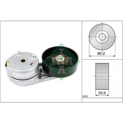 Bilde av INA 534 0358 10 Spennarm, kilerem med ribber LAND ROVER: Discovery 4, Range Rover Sport