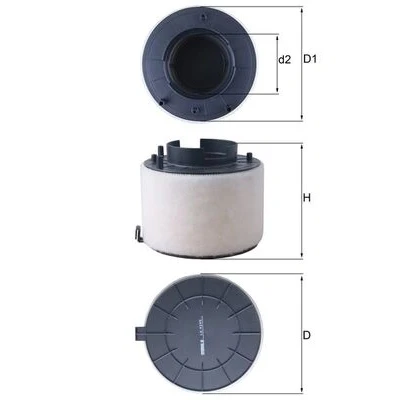 Bilde av MAHLE ORIGINAL LX 4249 Luftfilter 137,5 174,0, 160 Filterinnsats AUDI: Q5, A4 B8 Avant, Allroad